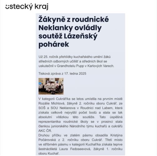 Článek - ústecký kraj