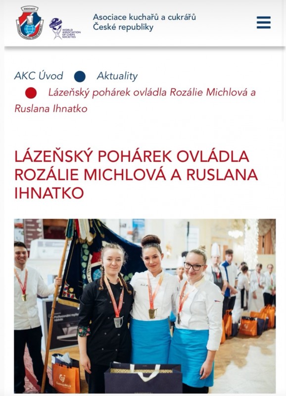 Článek - asociace kuchařů a cukrářů